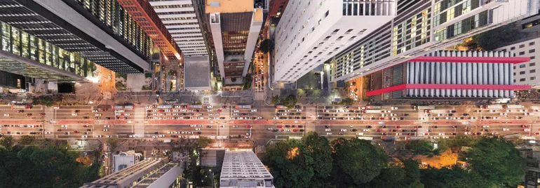 Avenida Paulista, São Paulo, vista de cima 